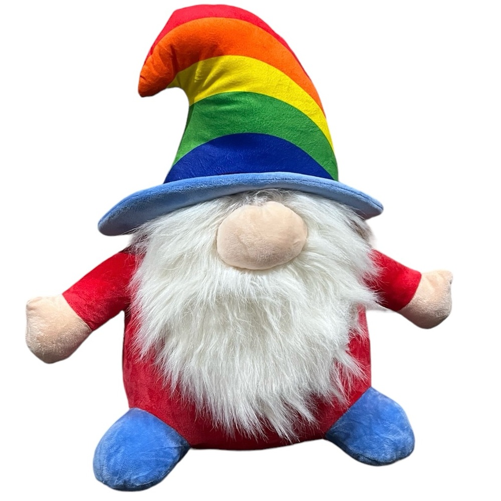 NWT goofa rainbow gnome plush large size